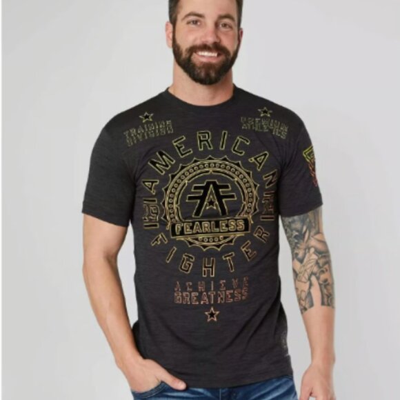 Men's American Fighter Medium T-shirt - Picture 1 of 12
